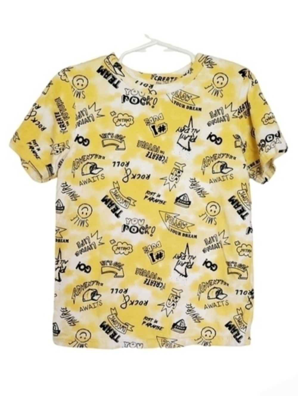 K1016 * Garanimals You Rock Print Tee Yellow Size 5T